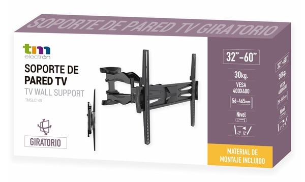TM Electron TMSLC140 tv-beslag 165,1 cm (65") Sort