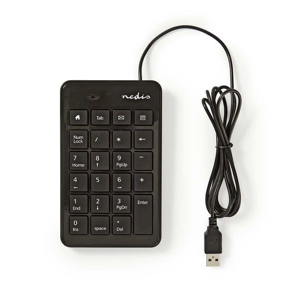 Nedis KBNM100BK numeriskt tangentbord Svart