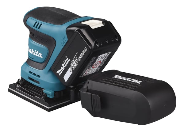 Makita DBO480Z bärbar slipmaskin Excenterslip 14000 OPM Svart, Blå 210 W