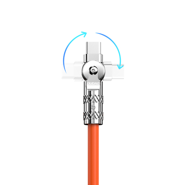 Miniatyrbillede 4 af 6: DUDAO L24CL 120W USB-C - Lightning Cable 1 m Orange