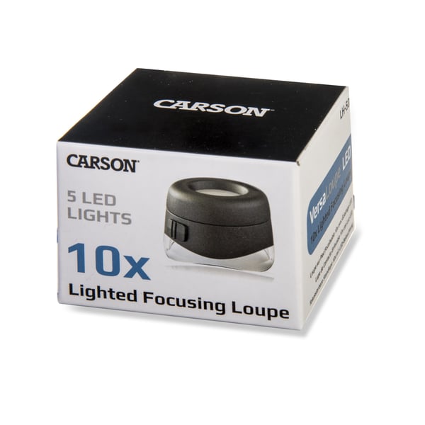 Miniatyrbillede 2 af 9: Carson VersalLoupe forstørrelsesglas 10x Sort