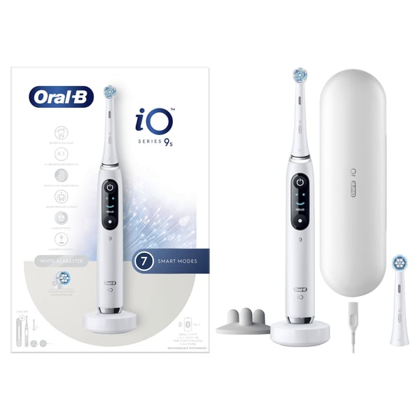 Oral-B iO 9S Voksen Roterende, pulserende tandbørste Hvid