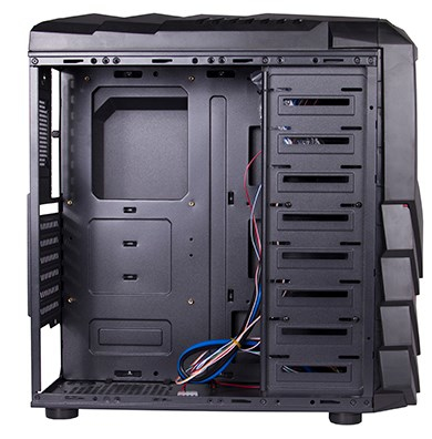 Black Lion PG1137 datorväskor Midi Tower Svart, Röd
