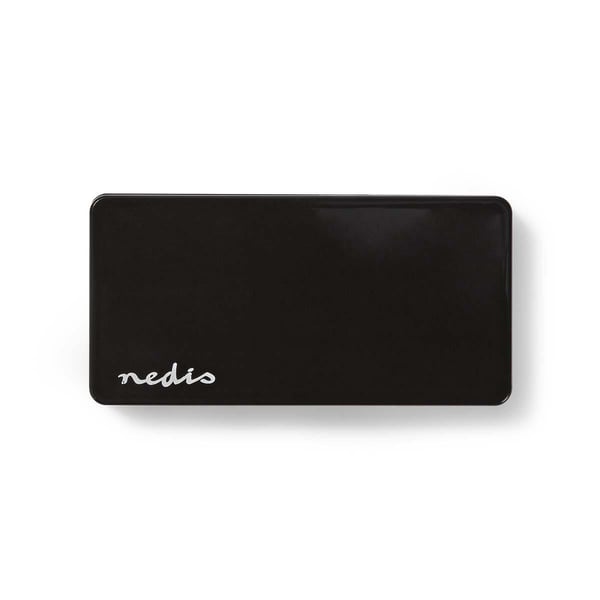 Nedis UHUBU2730BK interface hub USB 2.0 Sort