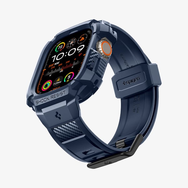 Miniatyrbild 3 av 14: SPIGEN RUGGED ARMOR ”PRO” APPLE WATCH ULTRA 1 / 2 (49 MM) MARINBLÅ