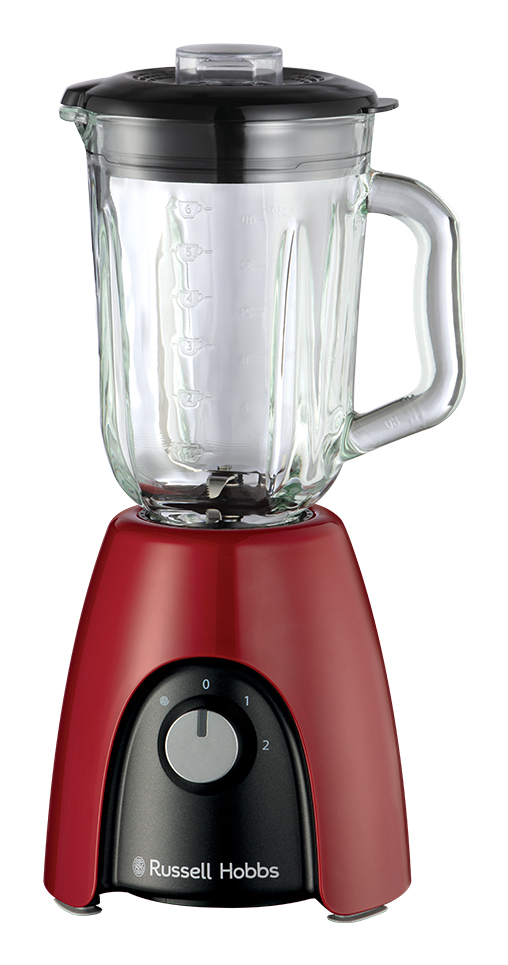 Russell Hobbs 27120-56 blender 1,5 L Bordplade blender 650 W Sort, Rød, Transparent