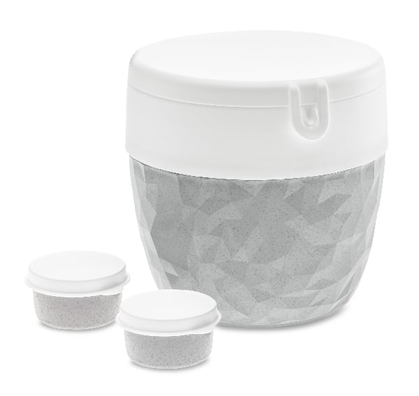 Miniatyrbillede 1 af 2: koziol 3198670 madkasse Frokostbokssæt Plast Grå, Hvid 1 stk