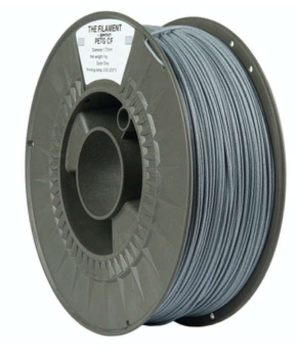 Pikkukuva 2 / 3: Spectrum Filaments TF-24112 3D-tulostusmateriaali Polyeteenitereftalaattiglykoli-hiilikuitu (PETG-CF) Harmaa 1 kg