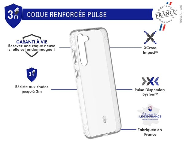 Miniatyrbillede 5 af 5: FORCE CASE FCPULSGS23P mobiltelefon etui Transparent