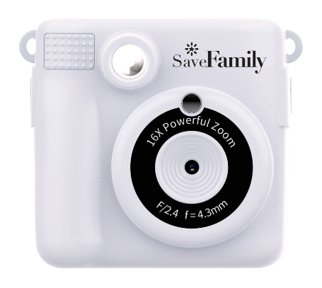 Miniatyrbillede 1 af 4: SaveFamily CAMPRINTBLAN digitalkamera Kompakt kamera 8 MP Hvid