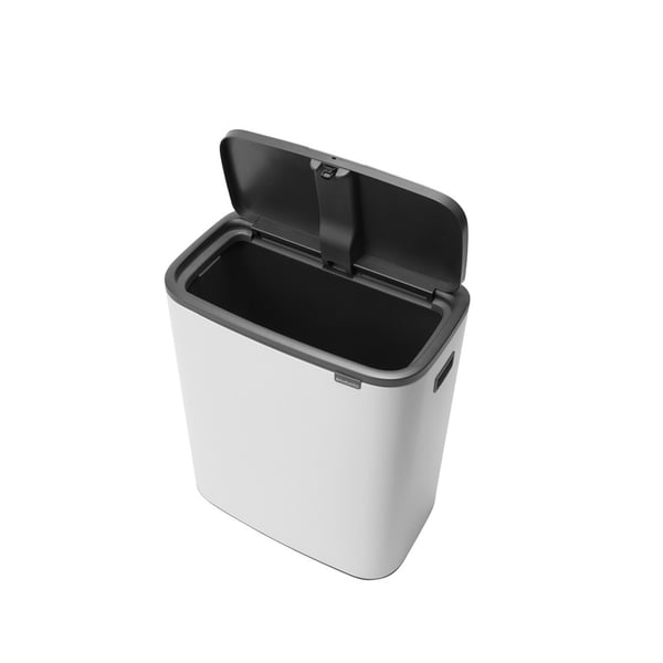 Pikkukuva 2 / 10: Brabantia Bo Touch Bin 60 L Suorakulmainen Muovi Musta, Valkoinen