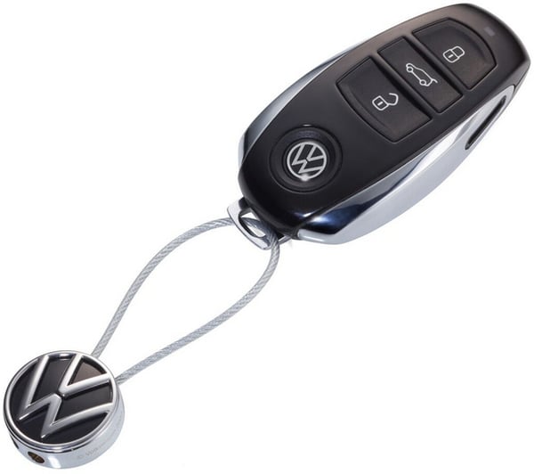TROIKA VW Loop rund Nyckelring Grå