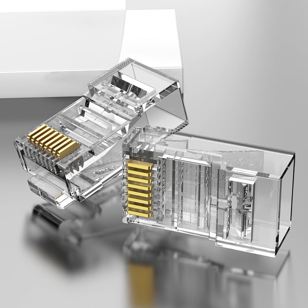 Vention IDDR0-100 liitinjohto RJ-45 Läpinäkyvä