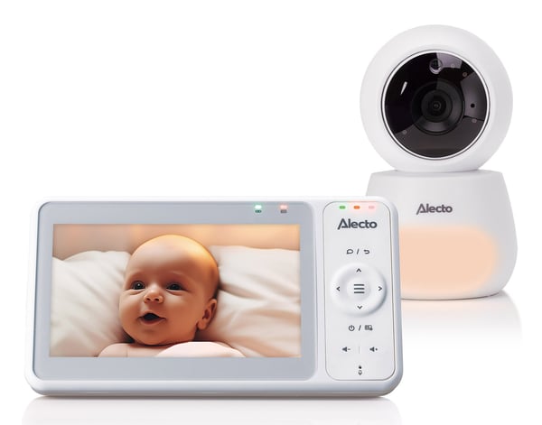 Alecto DVM2050 Baby videoskærm 300 m FHSS Sort, Hvid