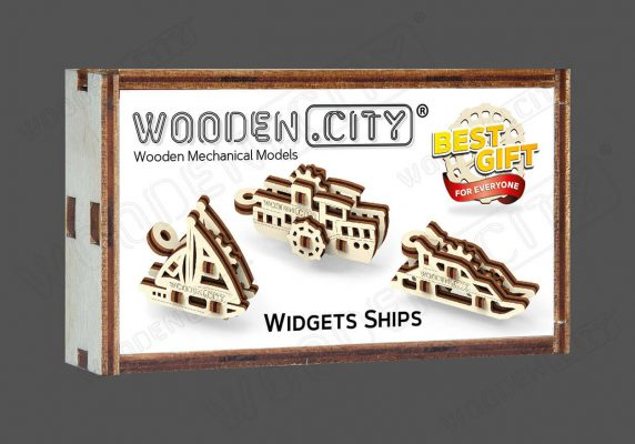 WOODEN.CITY Widgets Ships 3D-palapeli 28 kpl Ajoneuvot WOODEN.CITY Widgets Ships 3D-palapeli 28 kpl Ajoneuvot