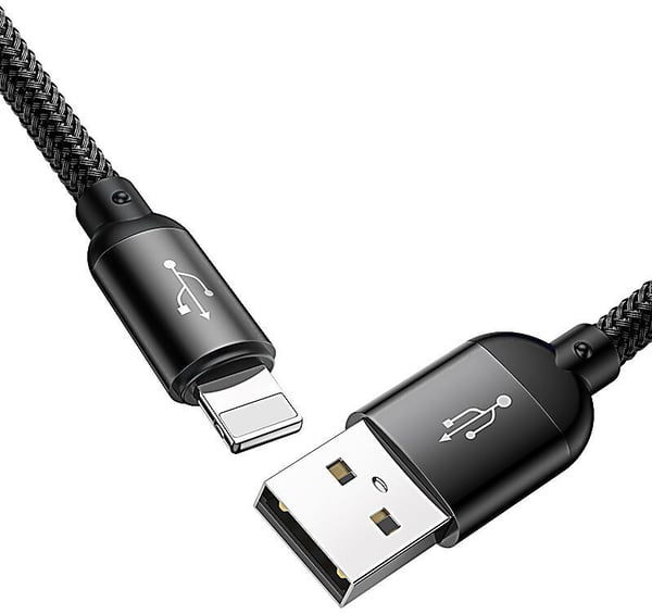 Baseus CAMLT-ASY01 USB-kaapeli 0,3 m USB A USB C/Micro USB A/Lightning Musta