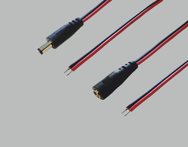 BKL Electronic 075217 el-ledning Rød, Sort