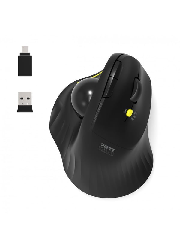 Miniatyrbild 3 av 9: Port Designs 900719 datormöss Kontor Högerhand Trådlös RF + Bluetooth Optisk 1600 DPI