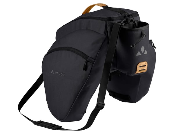 VAUDE eSilkroad Plus Bagside Cykeltaske 22 L Polyamid, Polyester, Polyurethan Sort