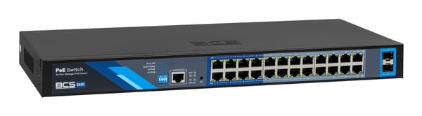BCS BCS-B-SP24G-2SFP-M netværksswitch Administreret Gigabit Ethernet (10/100/1000) Strøm over Ethernet (PoE) 1U