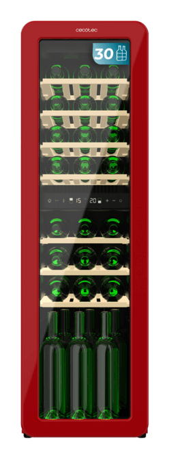 Cecotec Bolero GrandSommelier Origin Duo 30 Hit Red Vin køleboks Fritstående Rød 30 flaske(r)