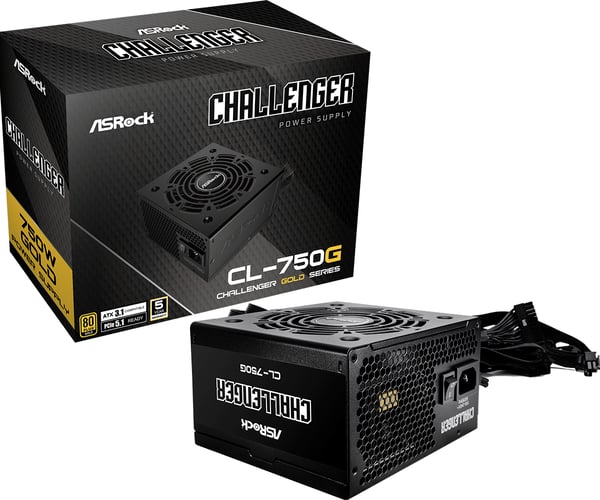 Miniatyrbillede 1 af 6: ASRock Challenger CL-750G - PC-/Server strømforsyning - ATX