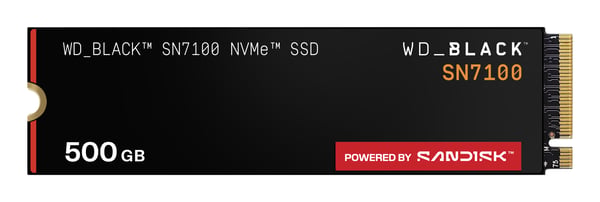 Pikkukuva 1 / 9: Western Digital Black WD_BLACK SN7100 NVMe 500 GB M.2 PCI Express 4.0