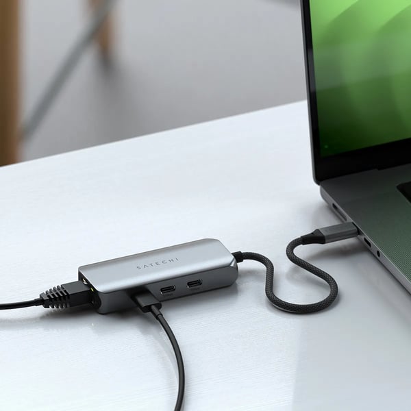 Pikkukuva 4 / 7: Satechi ST-H3C25EM keskitin USB Type-C 10000 Mbit/s Harmaa