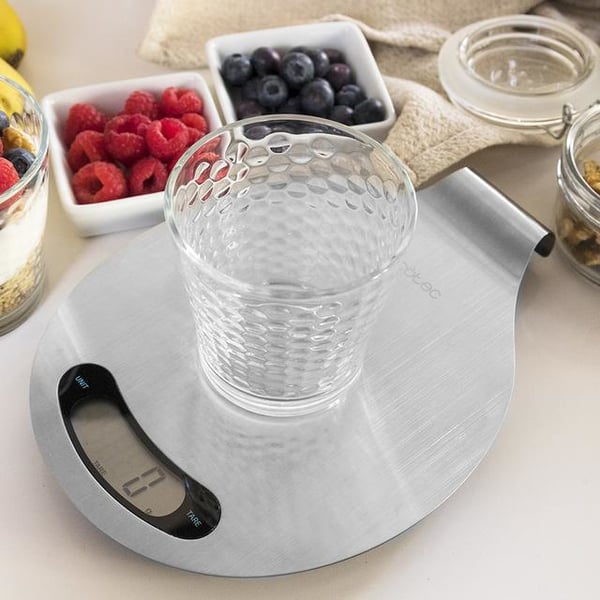 Cecotec Digital Cook Control 10400 Smart Healthy EasyHang Rostfritt stål Bänkdiskmaskin Oval Elektronisk köksvåg