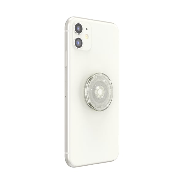 Miniatyrbillede 2 af 7: PopSockets Clear Glitter Silver