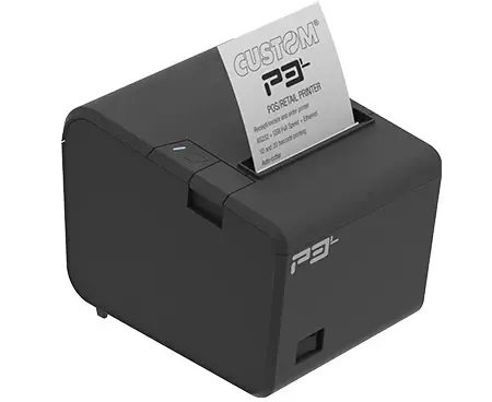 CUSTOM P3L 203 x 203 DPI Kabel Termal POS-skrivare