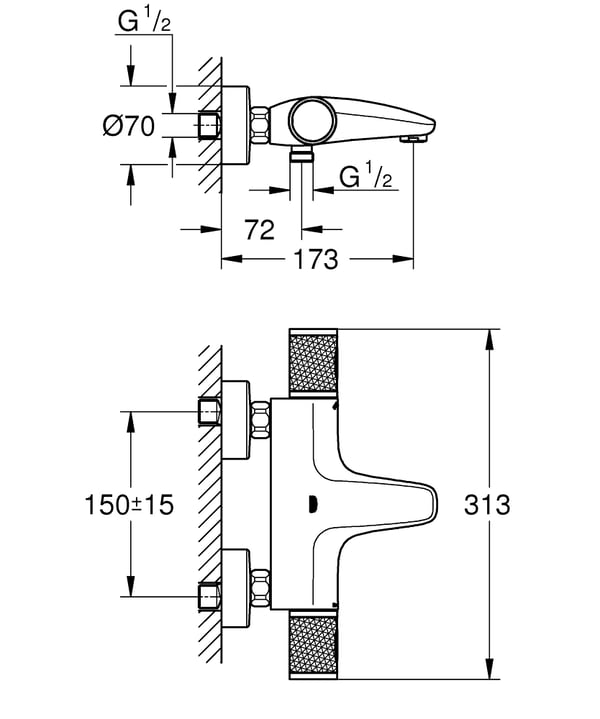 GROHE Precision Feel Krom