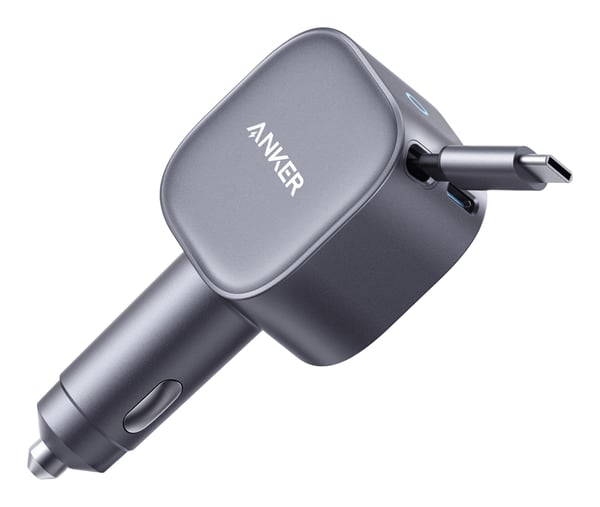 Miniatyrbillede 2 af 2: Anker A27380A2 oplader til mobil enhed Universel Sort Cigartænder Hurtig opladning Automatisk