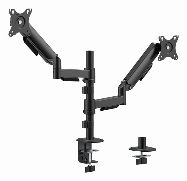 Miniatyrbillede 1 af 6: Gembird MA-DA2P-02 skærmbeslag og -stativer 81,3 cm (32") Skrivebord Sort