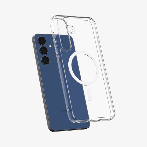 Spigen Ultra Hybrid Metal Ring (MagFit) mobiltelefon etui 17 cm (6.7") Cover Transparent, Hvid