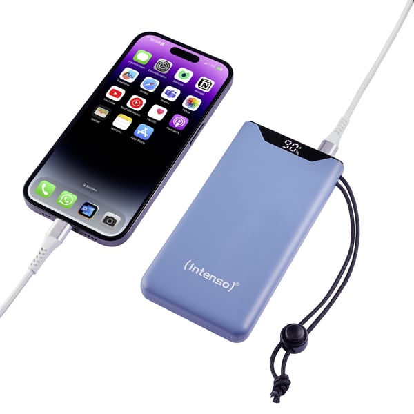 Miniatyrbild 6 av 9: Intenso 7332035 basstationer Litium Polymer (LiPo) 10000 mAh Blå