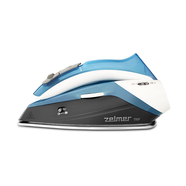 Miniatyrbillede 2 af 4: Zelmer ZIR0500 Tør & dampstrygejern Rustfri strygesål 1100 W Sort, Blå, Hvid