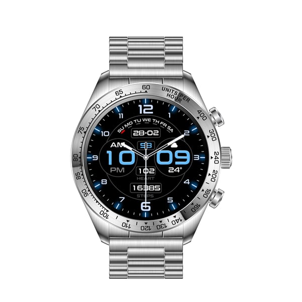 Miniatyrbillede 2 af 7: Ksix BXSW32P Smartwatch og sportsur 3,63 cm (1.43") AMOLED Digital 466 x 466 pixel Berøringsskærm Rustfrit stål