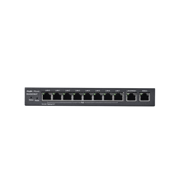 Pikkukuva 1 / 5: Ruijie Networks RG-EG210G-P langallinen reititin Gigabitti Ethernet Musta