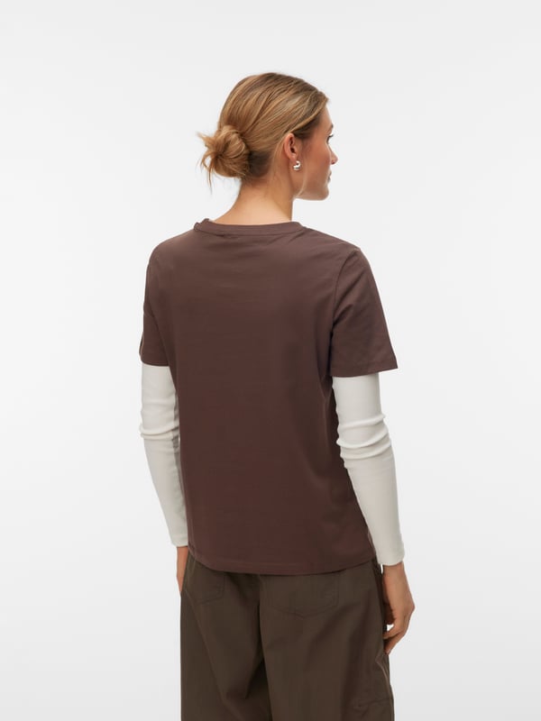 Miniatyrbillede 4 af 6: Vero Moda VMPAULINA T-Shirt Rund halsudskæring Kort ærme