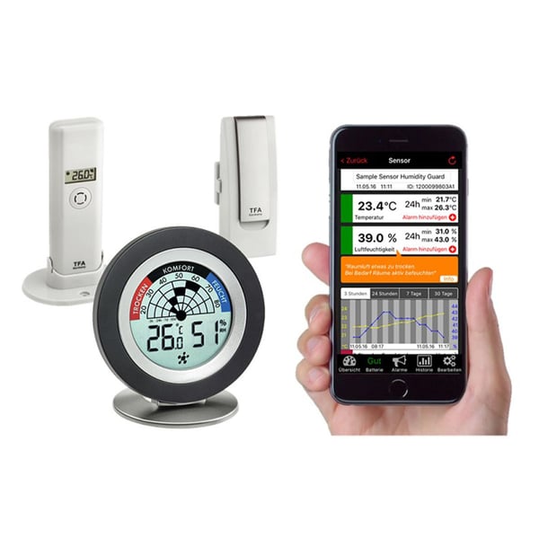 Miniatyrbillede 2 af 4: TFA-Dostmann WeatherHub smart home miljømæssig sensor
