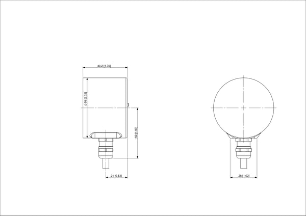 Posital UCD-S401B-0012-HFS0-2RW koder 1,5 cm