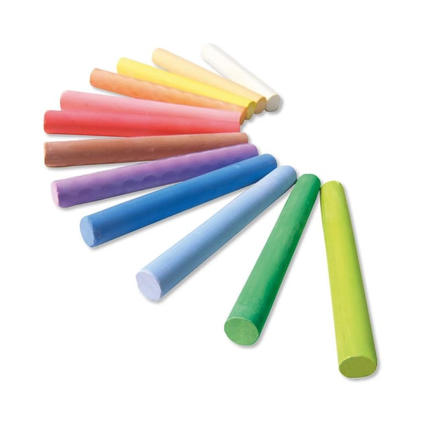 SES Creative Set of Children's Coloured Chalk Flerfarvet 12 stk