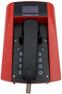 Miniatyrbild 1 av 2: Innovaphone IP160 IP Telefon - Systemtelefon - VoIP-Telefon IP-telefoner Röd, Svart OLED