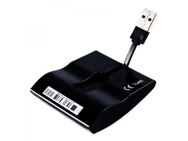 Approx appCRDNILxV2 läsare smarta kort inomhus USB USB 2.0 Svart