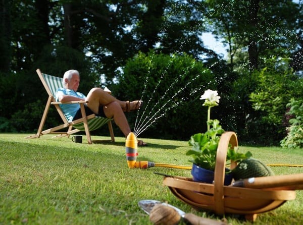 Hozelock 2332 vandsprinkler Roterende vandsprinkler Polyvinylchlorid (PVC) Grå, Gul