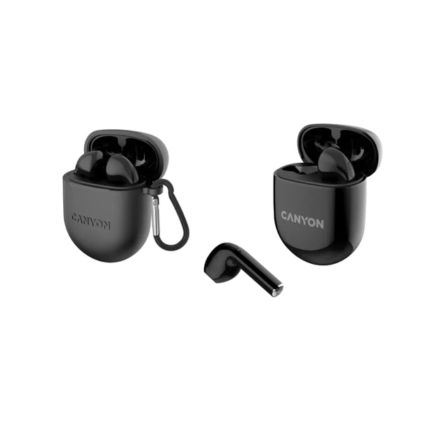 Canyon CNS-TWS6B hörlur och headset True Wireless Stereo (TWS) I öra Samtal/musik/sport/vardag Bluetooth Svart