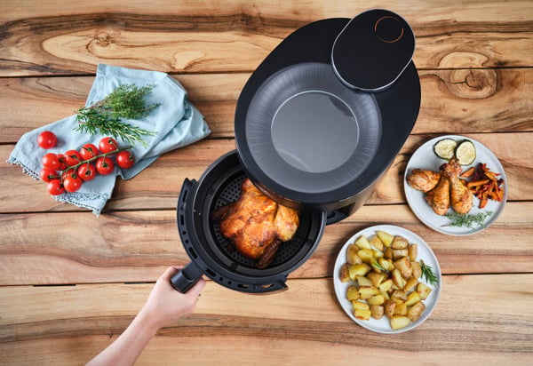 Eta Skyfry Enkelt 5 L Enkeltstående 1500 W Varmluftsteger Sort