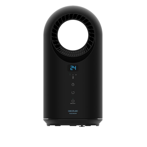 Cecotec ReadyWarm 8400 Bladeless Connected Sisätila Musta 1500 W Sähkökäyttöinen lämpötuuletin