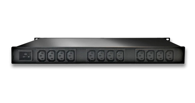 Miniatyrbillede 1 af 2: Güde 8045-1 strømforsyningsenhed (PDU) 12 AC stikkontakt(er) 1U Sort